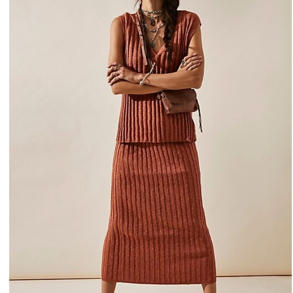 Free People Sweaters - NWT Free People Veda Sweater Set - Brown Burst